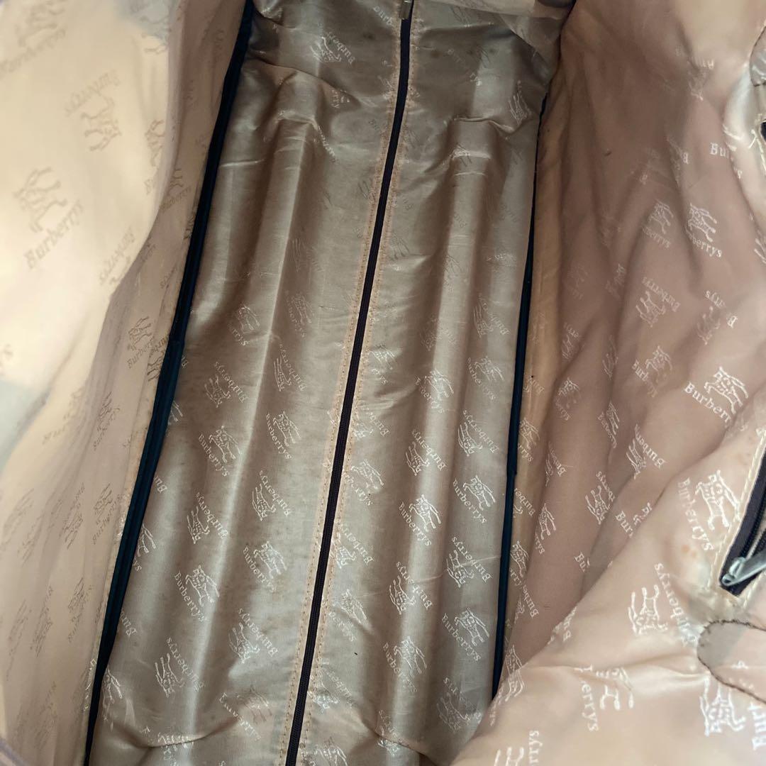 Burberry ボストン　キャリーバッグ　PVC ノバチェック　大容量