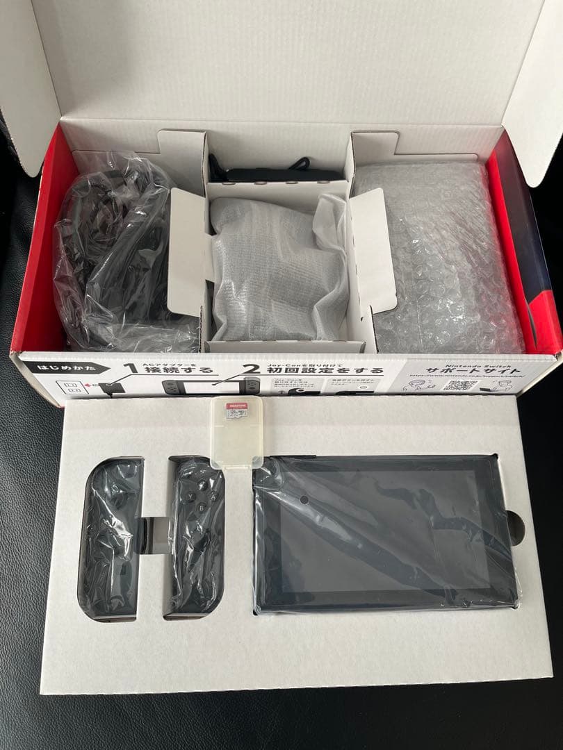 Nintendo Switch 本体 グレー micro sdカード128GB付