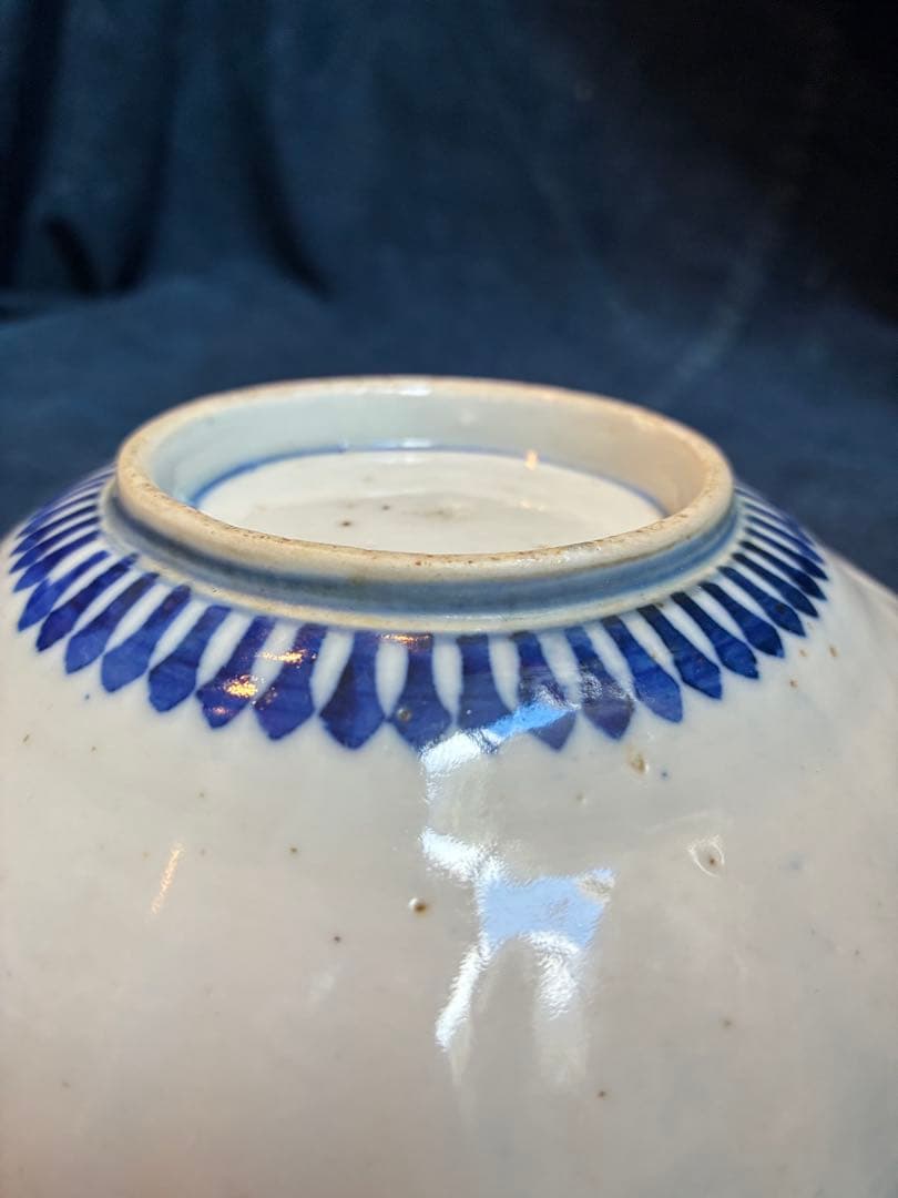 古伊万里　春秋鳥獣人物戯画　浅皿　江戸期　傷なし