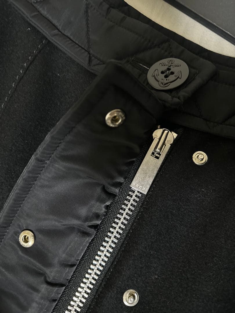 【美品】早い者勝ちsacai ブラックスカート　サイズ3