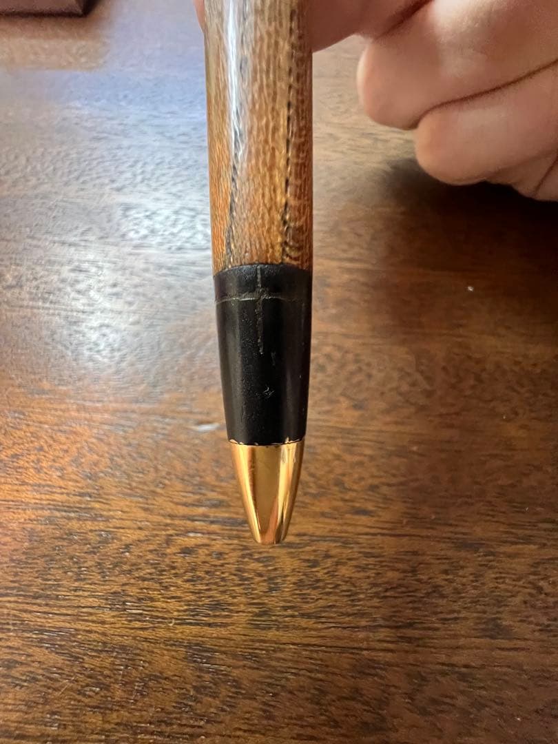 ボナンペン　欅　木製シャーペン　0.5 真鍮金具