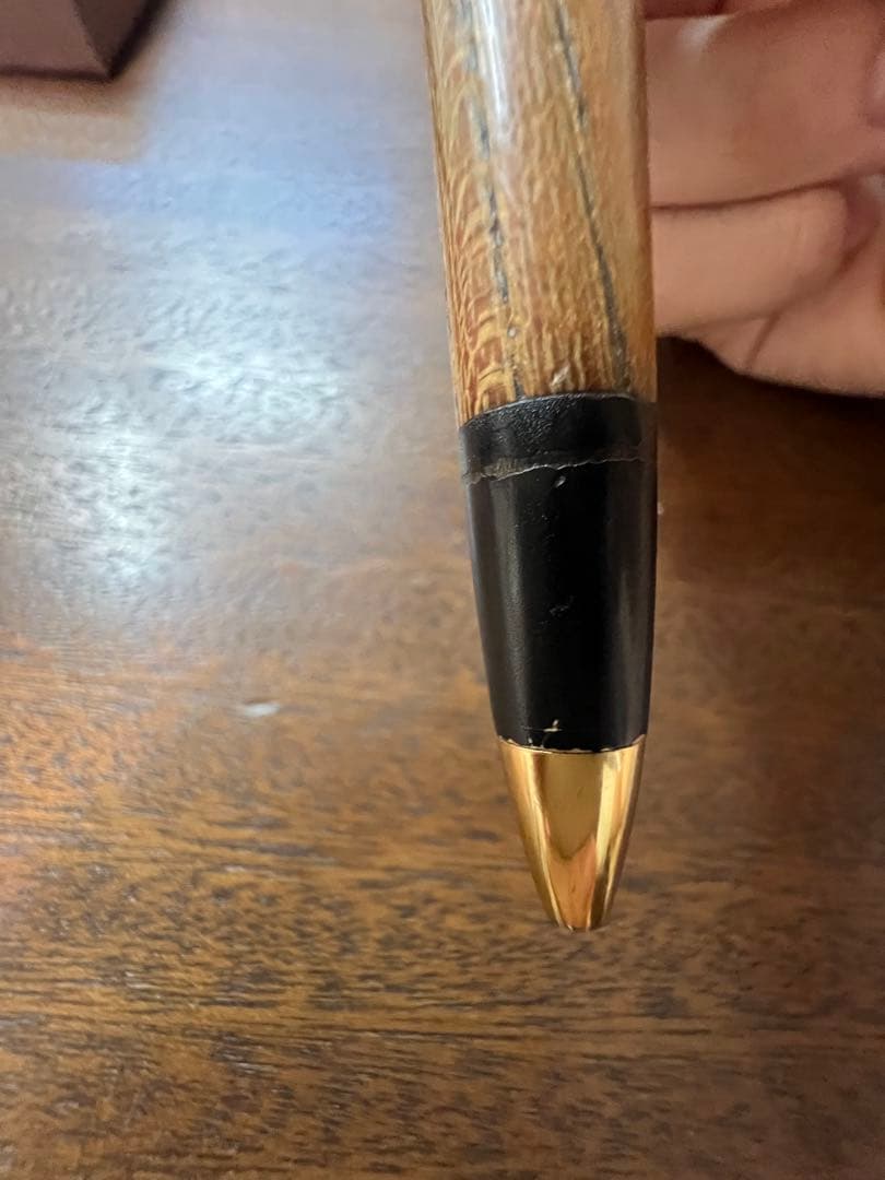 ボナンペン　欅　木製シャーペン　0.5 真鍮金具