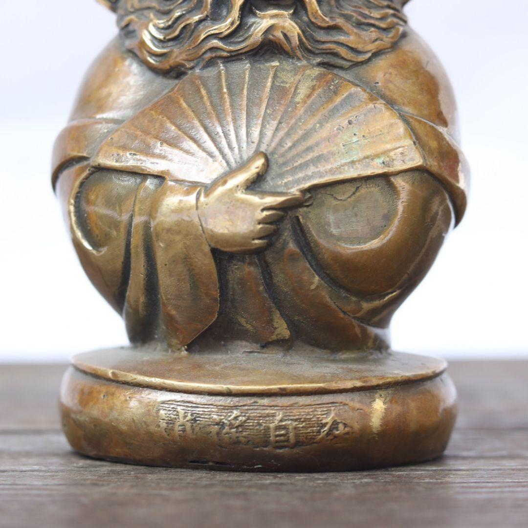 銅製 仏像 天師鐘馗仏像 茶道茶寵 鎮宅 辟邪 開運 風水 招財 置物 工芸品