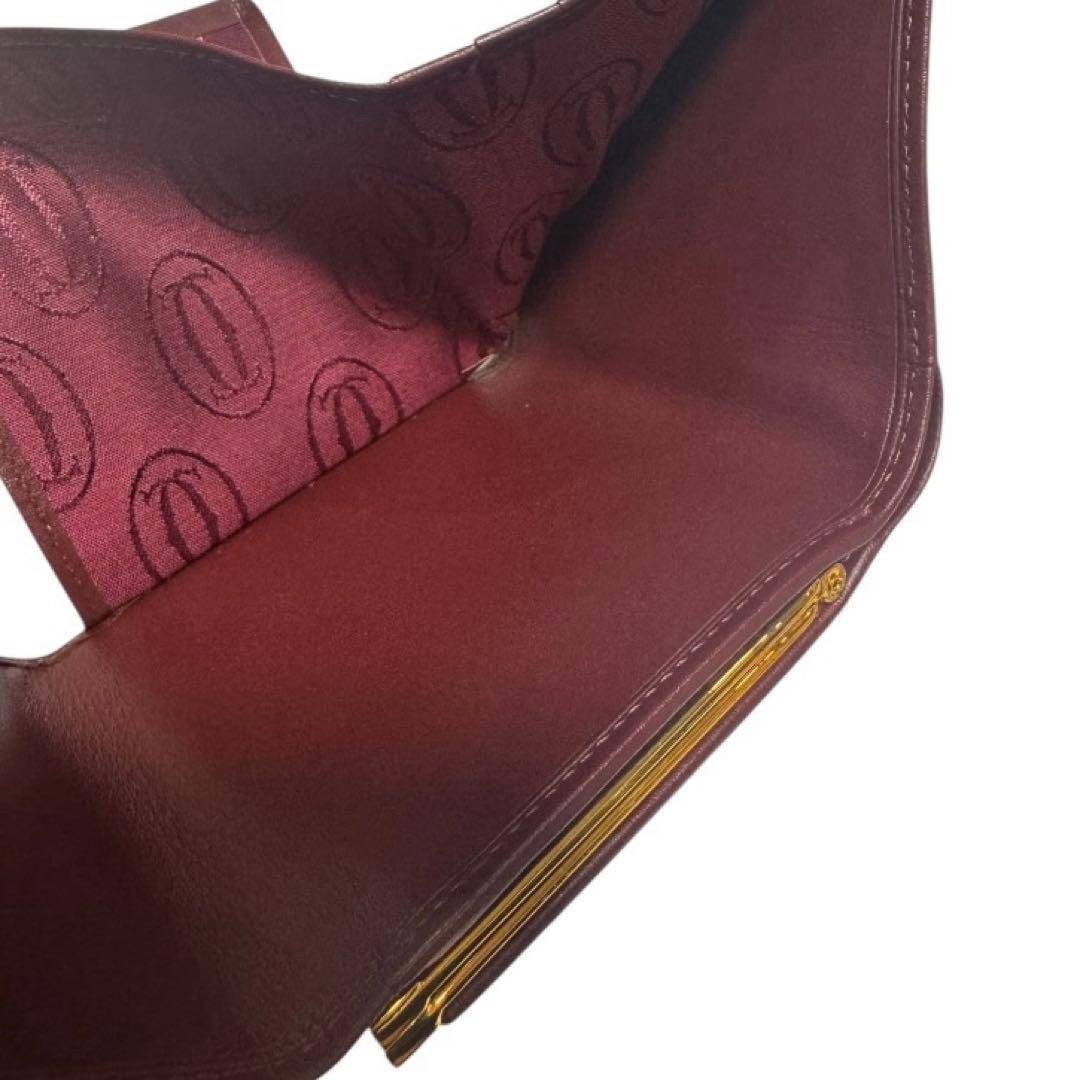 【Cartier】カルティエ カルチェ マストライン ミニ財布 がま口