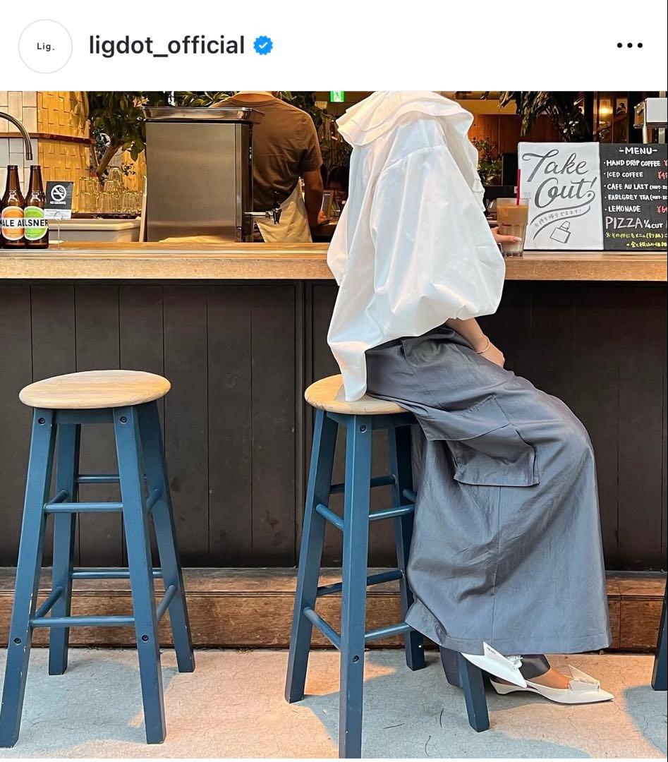 【10月24日迄】lig. wide cargo pant Blue