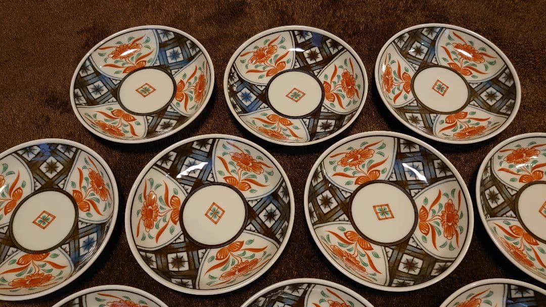 古伊万里　伊万里　色絵　豆皿　菓子皿 １０客