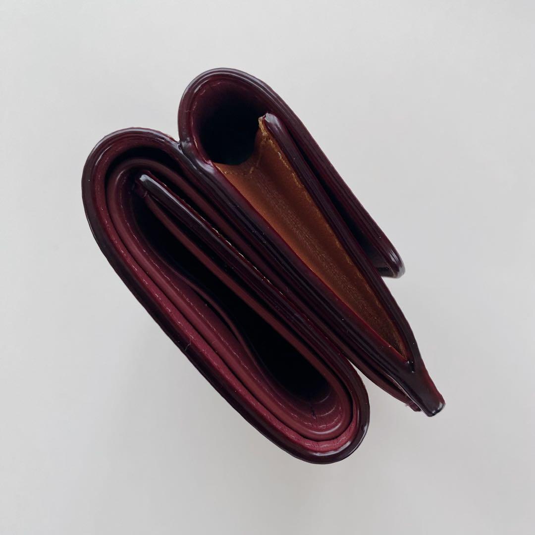 【新品未使用】COACHコーチ★財布★ミニトライフォールドウォレット★キャメル