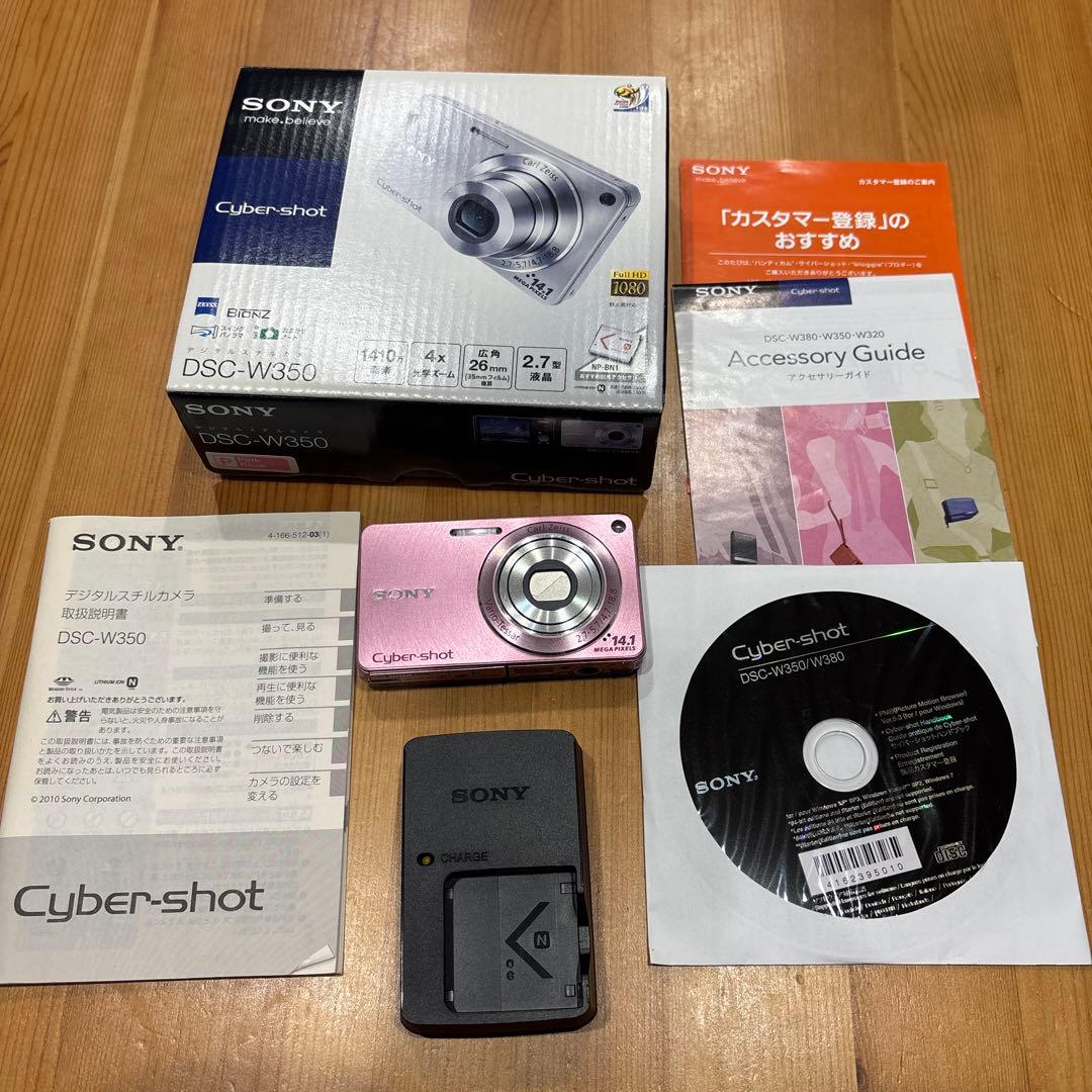 SONY DSC-W350 ピンク コンパクトデジタルカメラ