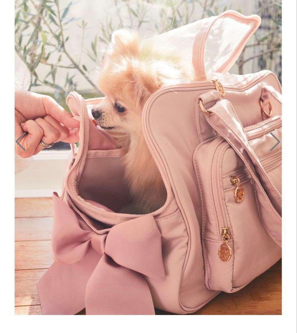 Maison de FLEUR 撥水 サイドリボンキャリーバッグ