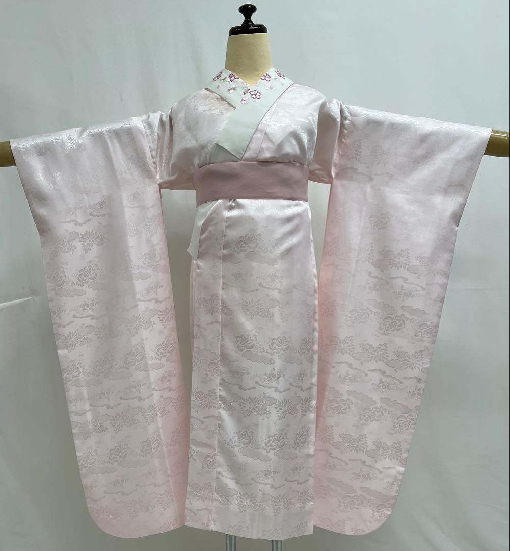 振り袖　フルセット　長襦袢　金彩加工　総絞り　モノトーン　成人式　592