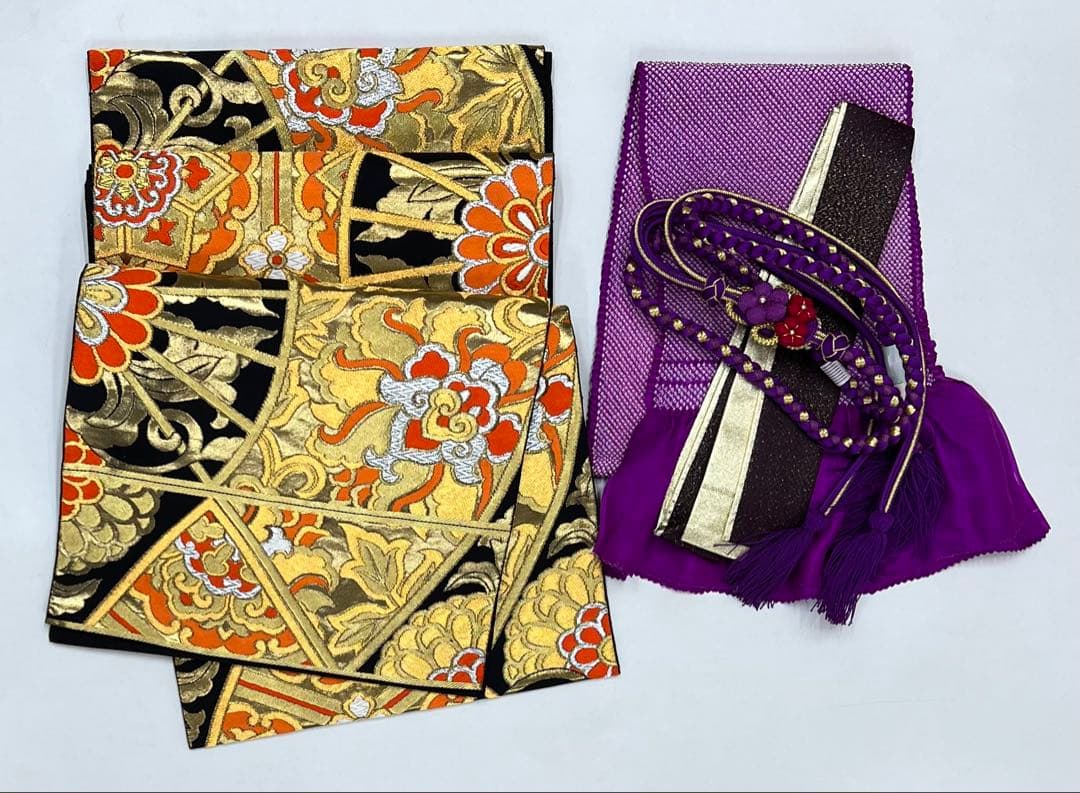 振り袖　フルセット　長襦袢　金彩加工　総絞り　モノトーン　成人式　592