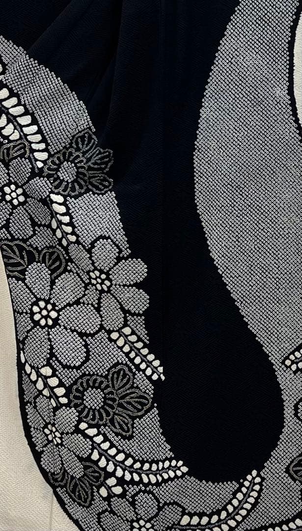 振り袖　フルセット　長襦袢　金彩加工　総絞り　モノトーン　成人式　592