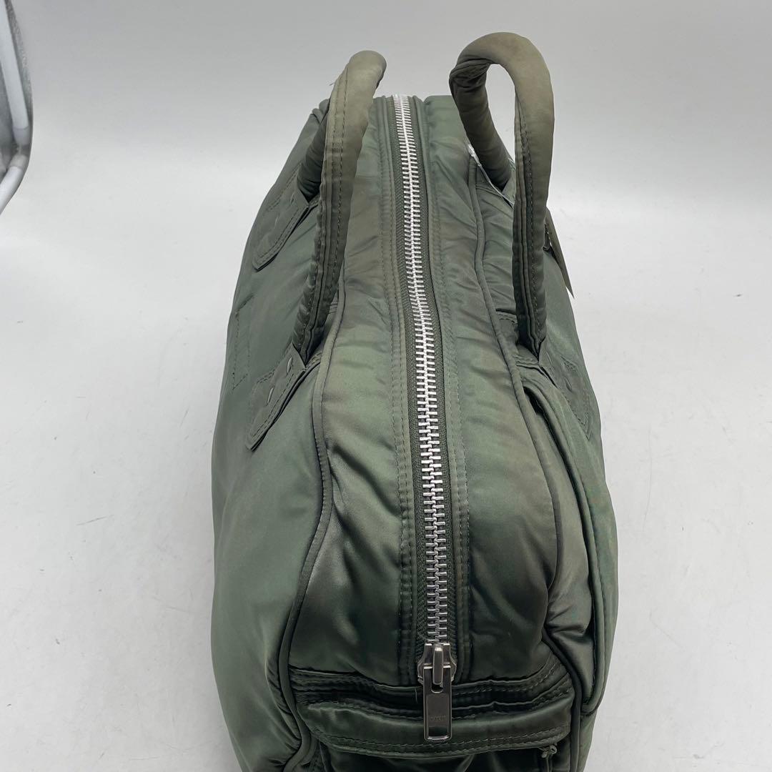 ⑧BN3887□PORTER ヘッドポーター タンカー ボストンバッグ グリーン