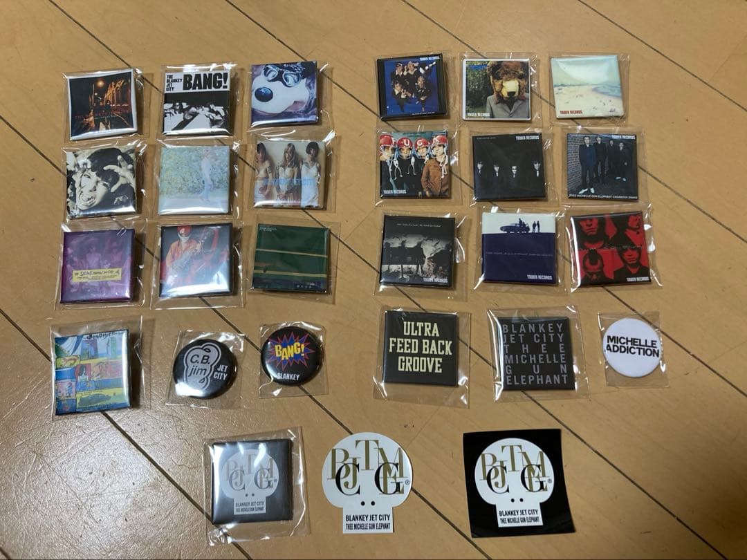 ミッシェルガンエレファント ブランキージェットシティ 缶バッチセット