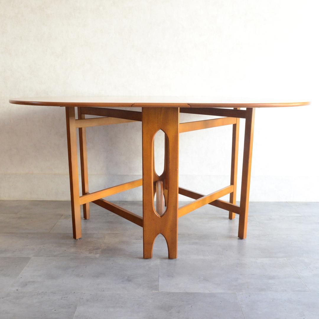 Jentique イギリスヴィンテージ ゲートレッグダイニングテーブル オーバル