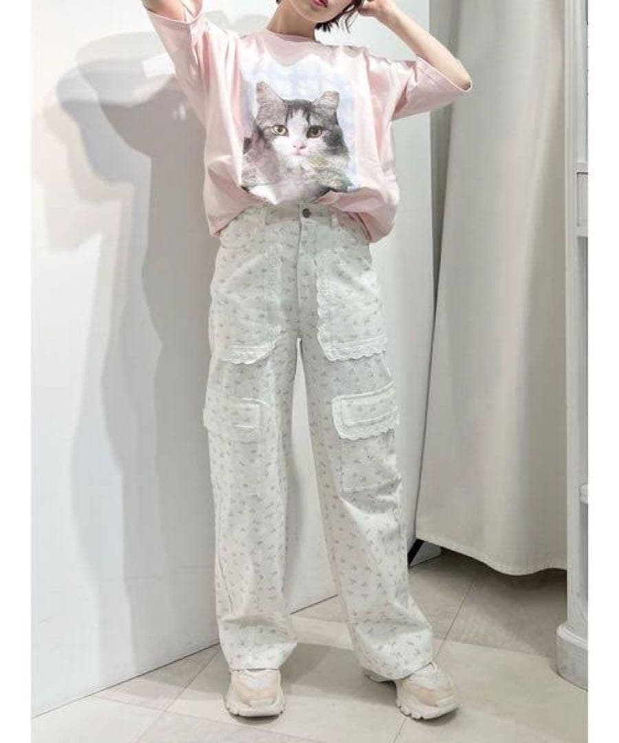 merry jenny 花柄カーゴパンツ