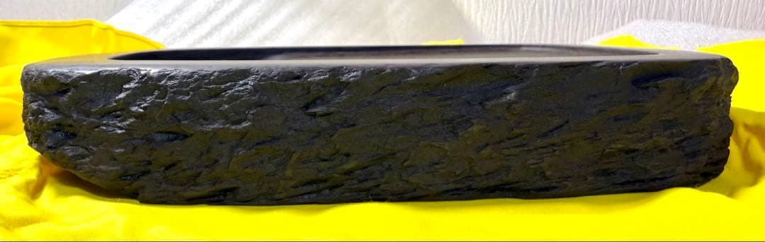 未使用 箱付き 赤間硯 赤間紫金石 昭竜山作 大型