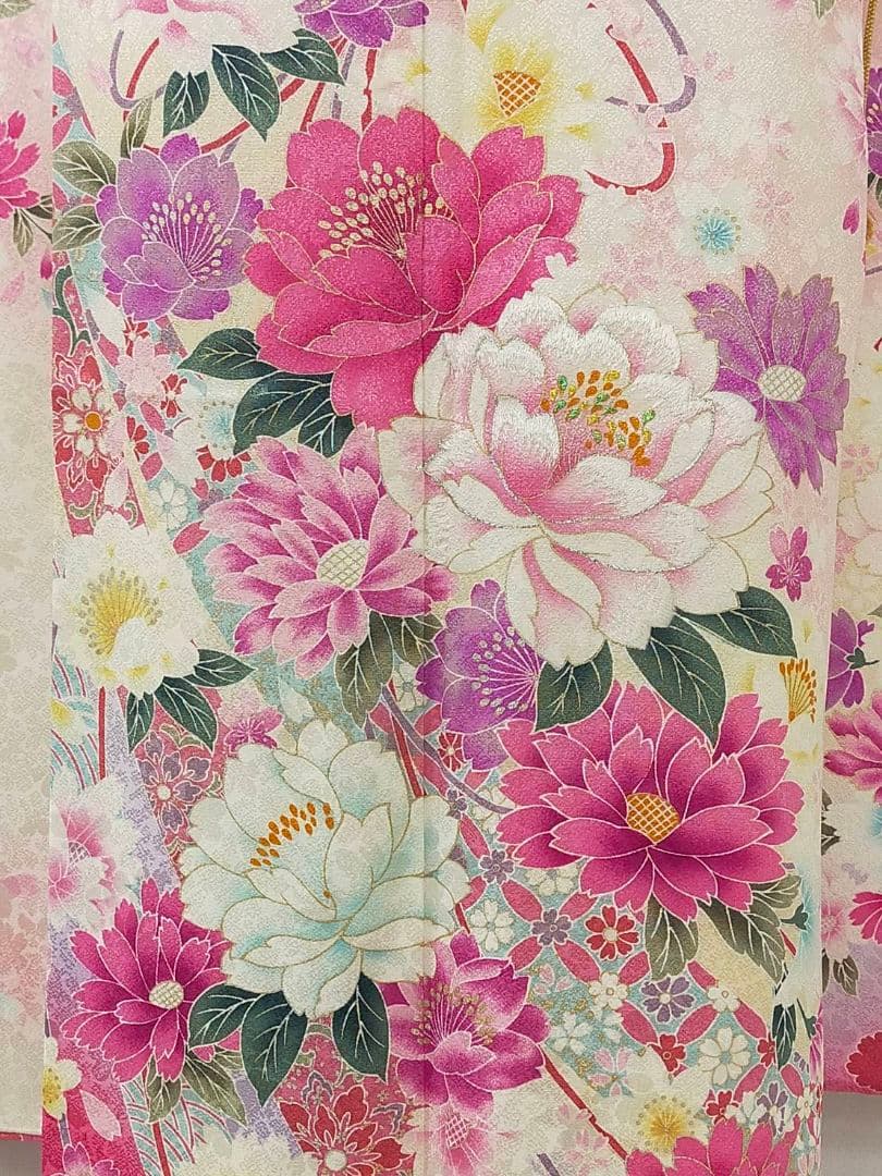 売約済み　★★正絹　プリンセススタイル　振袖3点セット(振袖帯長襦袢)★★