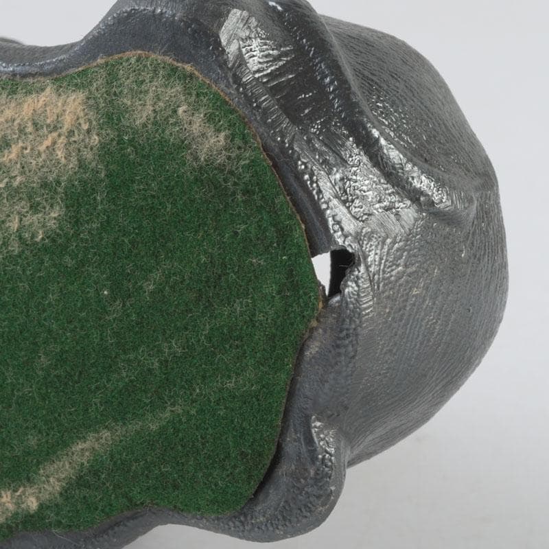 あんちん製　合金　象に人物　インク壷　蓋物　V　9307