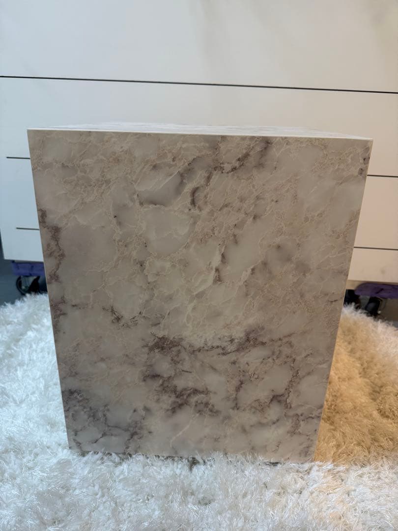 Wood style 大理石調サイドテーブル