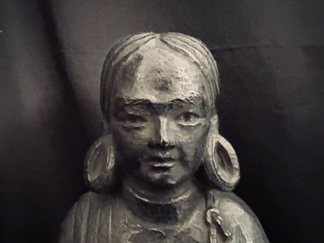 聖徳太子 銅製 像 高さ53cm 板坂辰治氏作/アンティーク