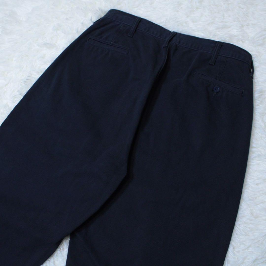 希少 ジャーナルスタンダードラックス ムラチノ ビックタック パンツ ネイビー
