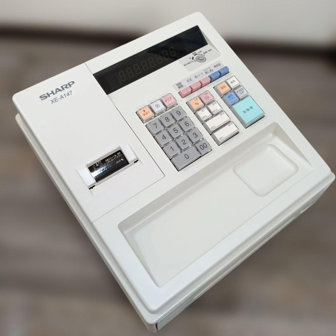 美品/SHARP XE-A417 電子レジスター ACアダプター、ロール紙、他