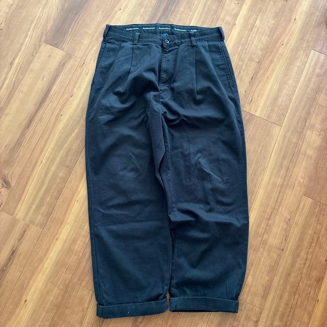 90s Ralph ポロチノ 黒 コットン　HAMMOND 34/34