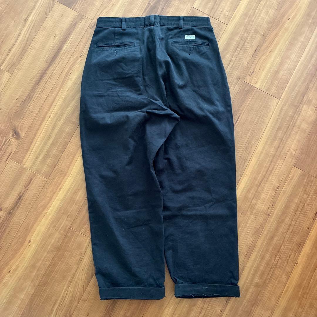 90s Ralph ポロチノ 黒 コットン　HAMMOND 34/34