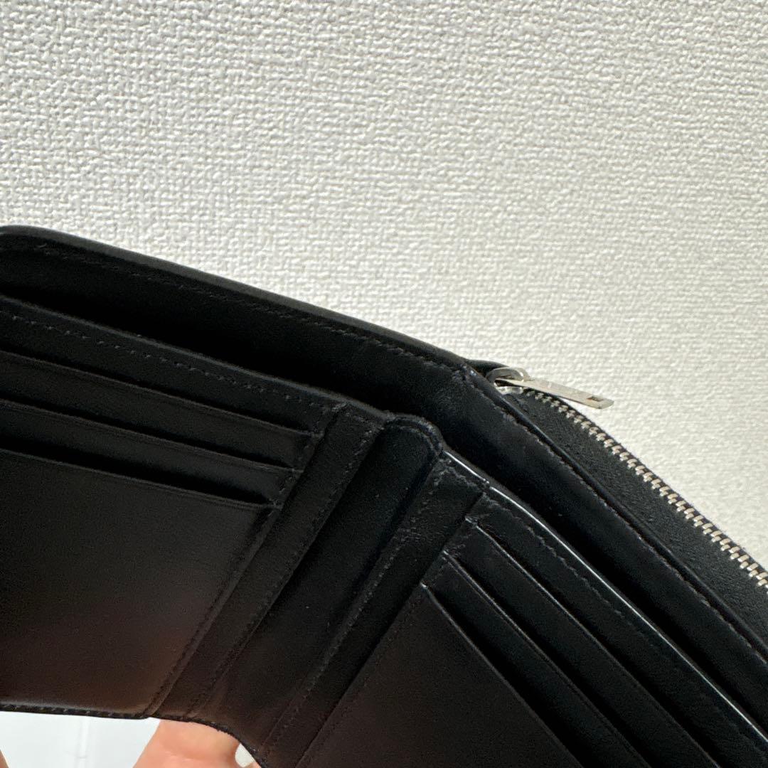 【極美品】SAINT LAURENT サンローラン 二つ折り財布 YSL