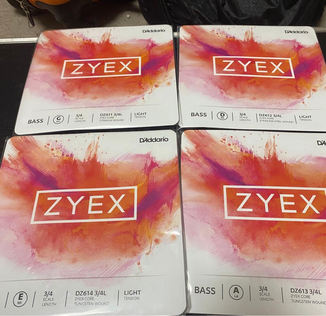 D'Addario Zyex 3/4 コントラバス弦セット