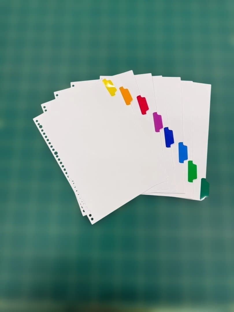 【300セット+α】　マルマン ラミネートタブインデックス A4 30穴 8山