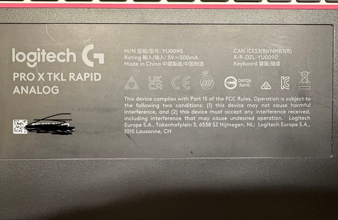 【美品】Logicool pro x tkl rapid マゼンタ ロジクール