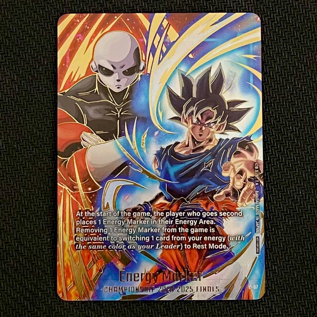 た*送様 メルカリ便　エナジーマーカー　E-07 決勝大会　ジレン＆悟空　英語版