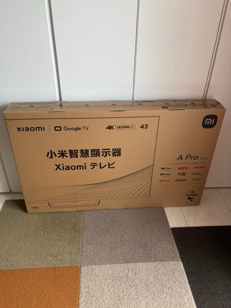 xiaomi43インチ4KテレビＬ43Ｎ8−Ａ2ＴWN 引取り専用取引商品