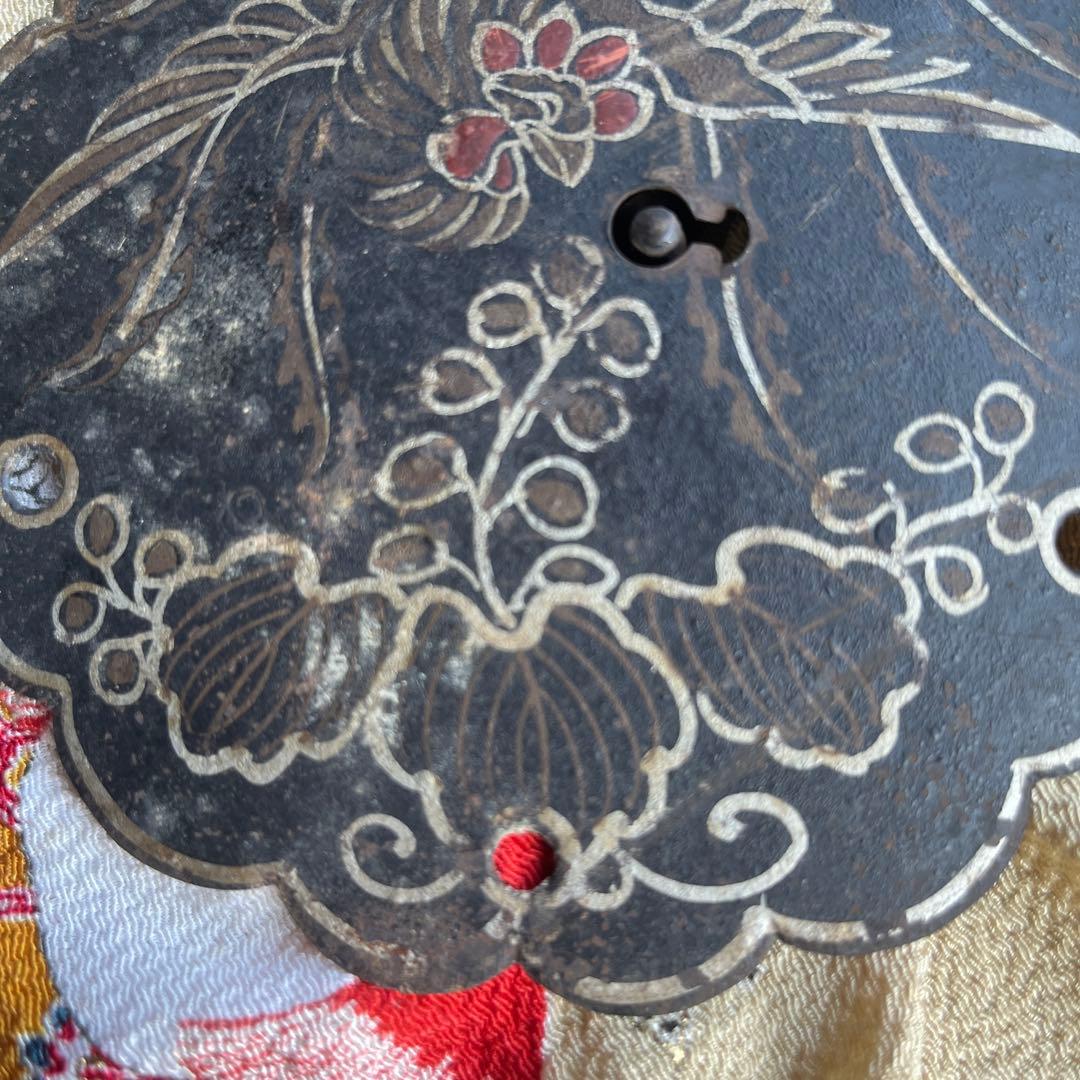 時代　箪笥 前金具 錠前金具「蕪」かぶら　たんす アンティーク 古民具 和風