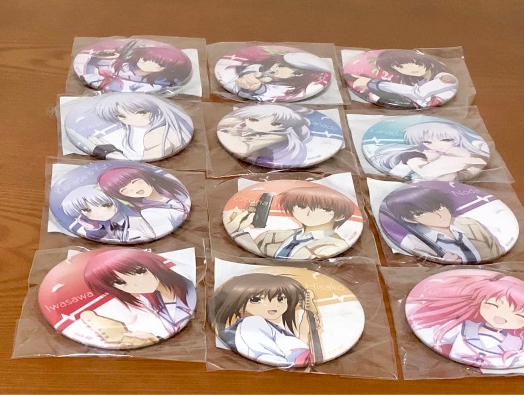 くじ引き堂 Angel Beats! Newtype D賞缶バッジ全12種セット