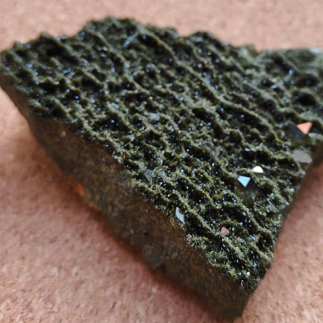 トルコ産エピドート&水晶　天然石 鉱物 原石