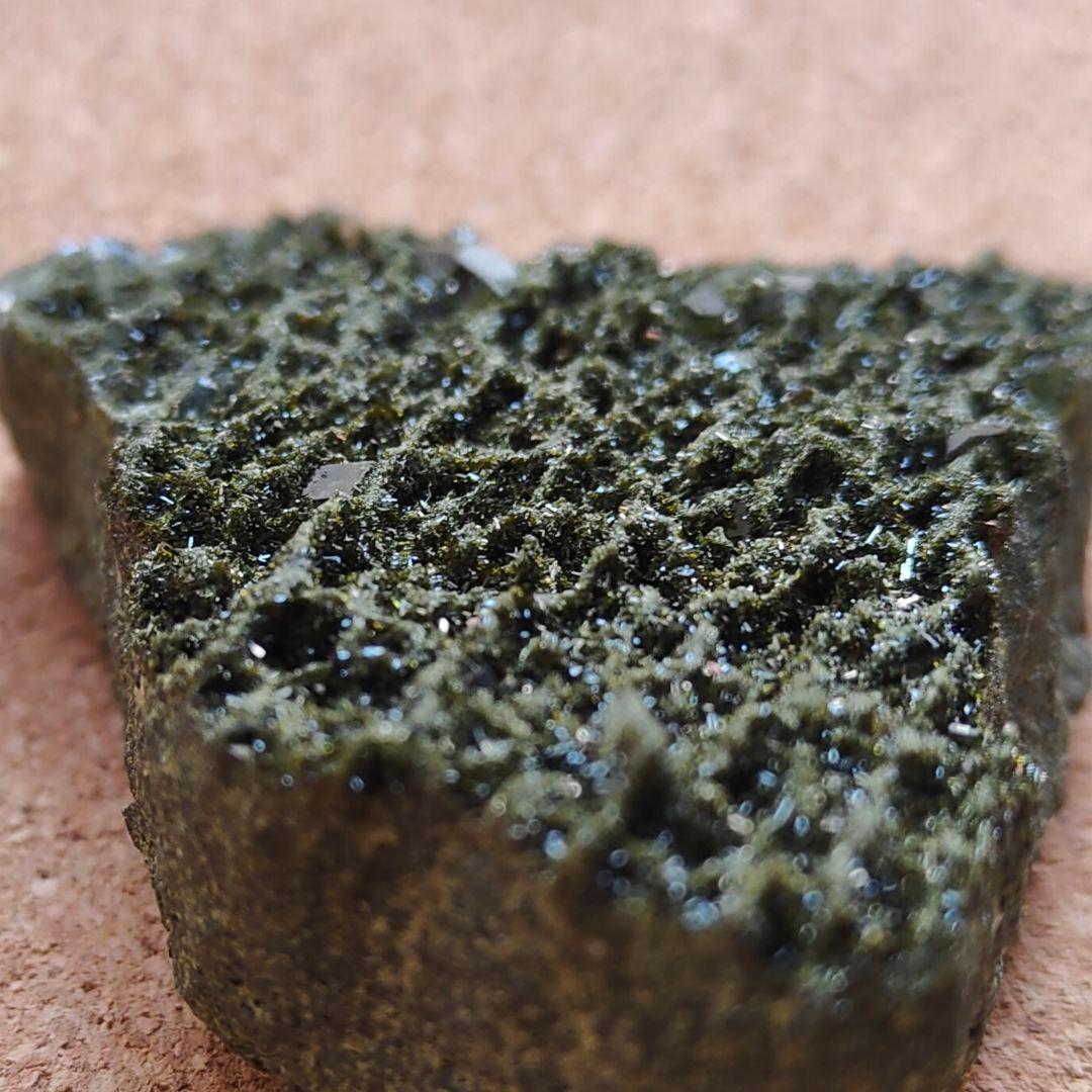 トルコ産エピドート&水晶　天然石 鉱物 原石