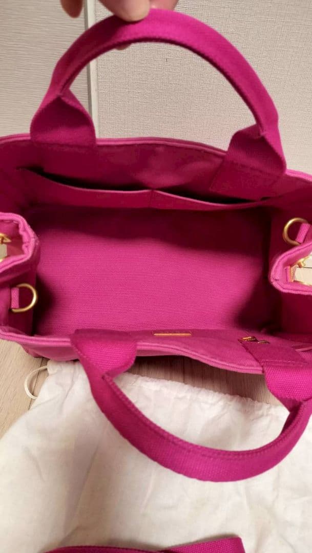 (♡ちゃん♡専用)PRADA カナパ　ピンク ショルダーバッグ 保存袋付き