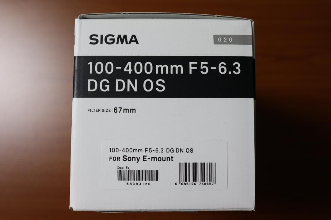 [新品] SIGMA 100-400mm F5-6.3 DG DN OS