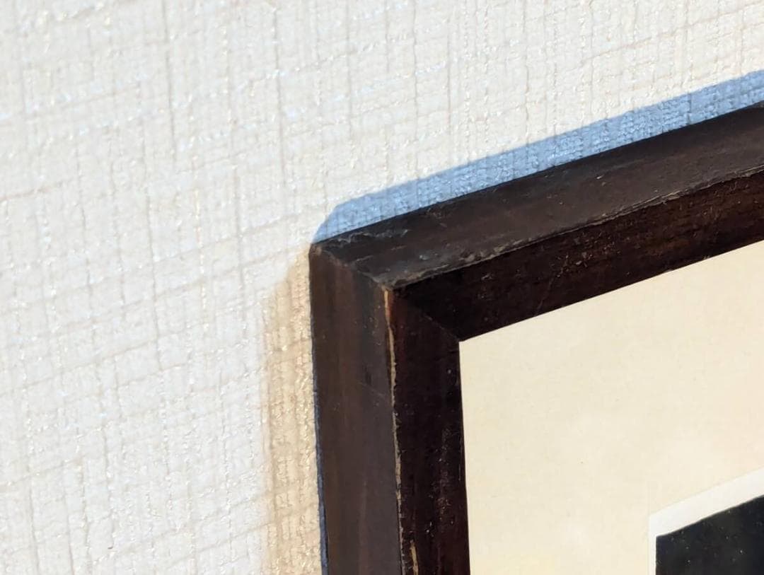 【真作】版画　西岡とし子　孔版画　深山の詩　華麗な自然美　U140