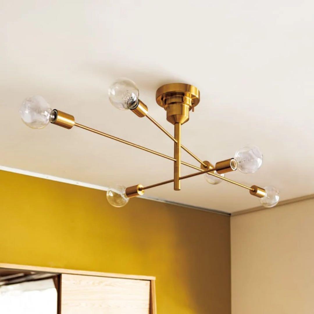 【電球付き美品！】unicoシーリングライトLT-2675 Astre ゴールド