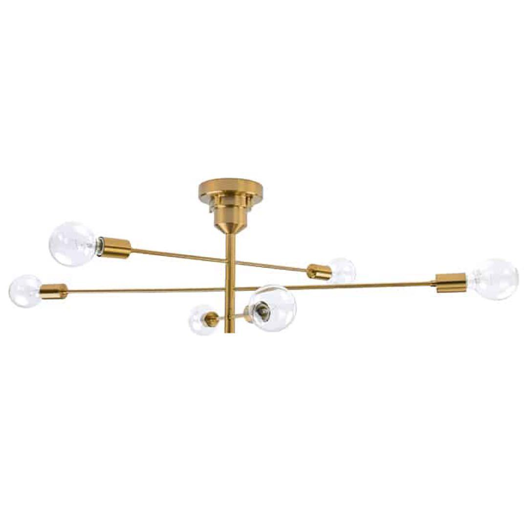 【電球付き美品！】unicoシーリングライトLT-2675 Astre ゴールド