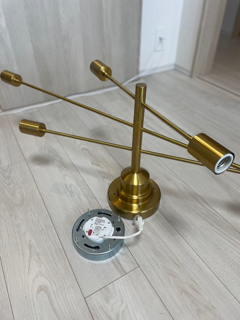 【電球付き美品！】unicoシーリングライトLT-2675 Astre ゴールド