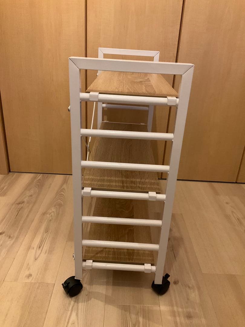 パソコンデスク ナチュラル/ホワイト 100cm