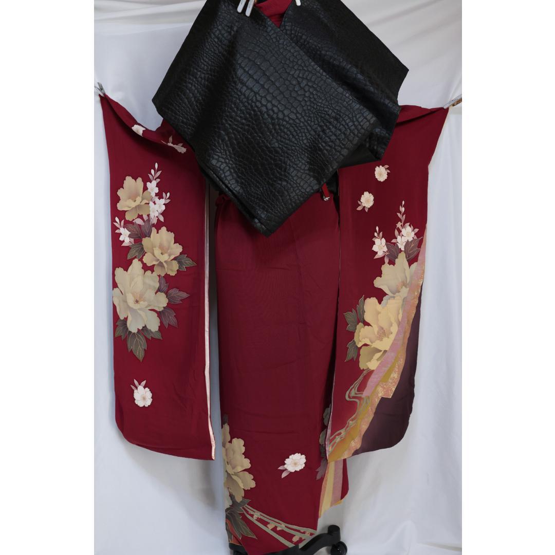 振袖7点セット帯新品帯締め帯揚げフルセット成人式KZ31