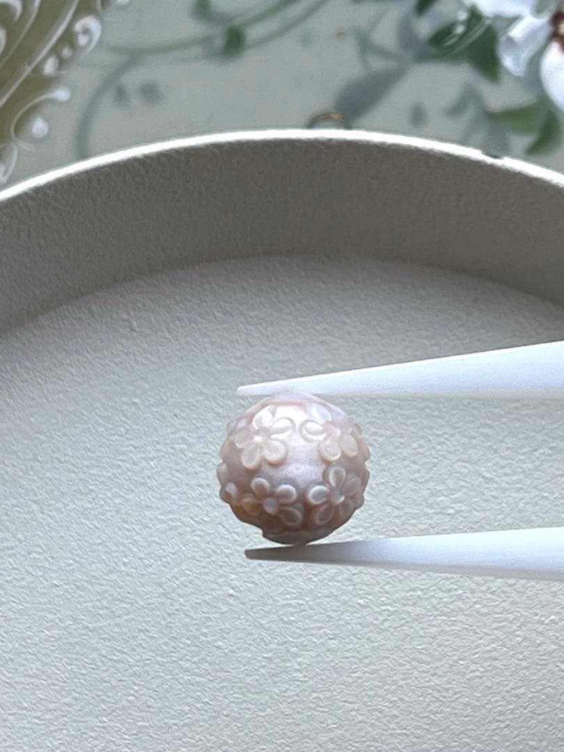 おともさん✴︎あこや真珠フラワーカービング＊①ネックレス③ネックレストップ