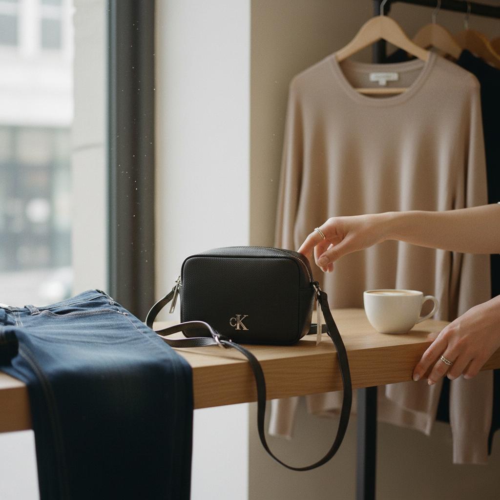 カルバンクライン   ショルダー バッグ クロスボディ 黒