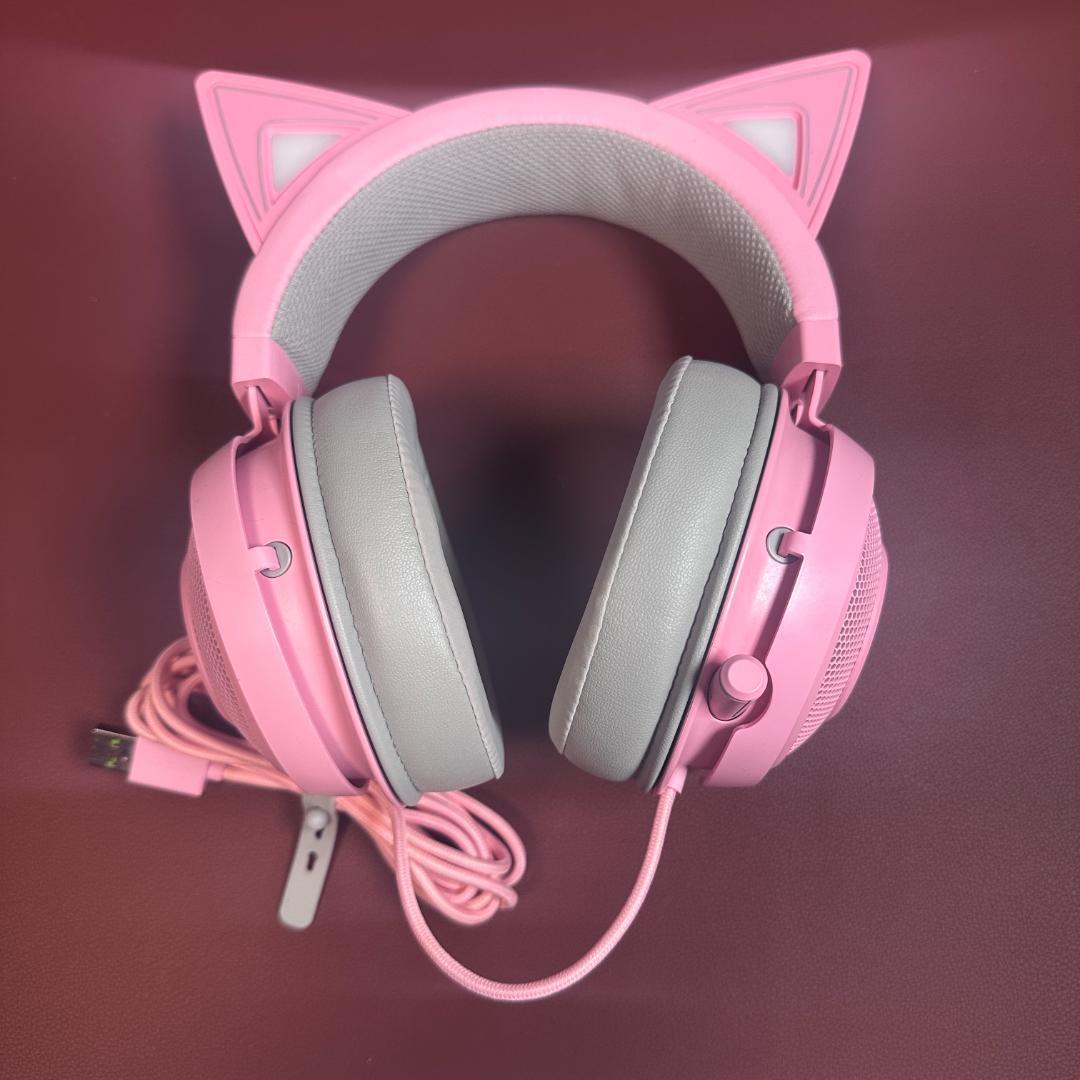 美品】Razer KRAKEN QUARTZ PINK KITTY ハローキティ